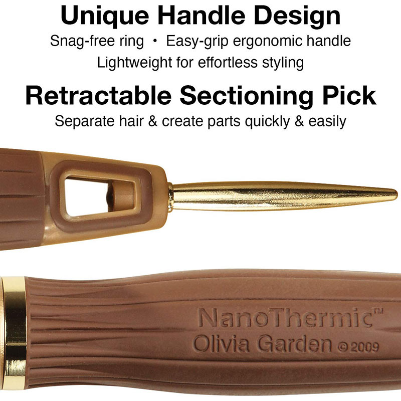 Olivia Garden NanoThermic Ceramic & Ion Vent, Styler & Paddle Brush Collection - Image 3