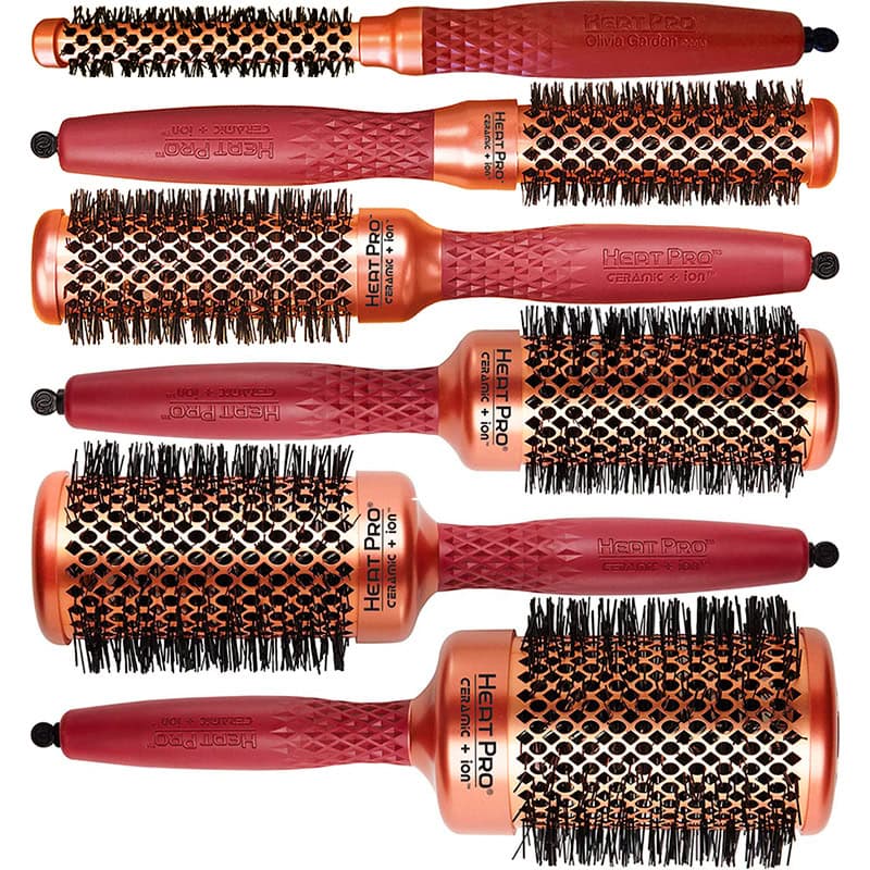 Olivia Garden HeatPro Ceramic & Ion Copper Brush Collection