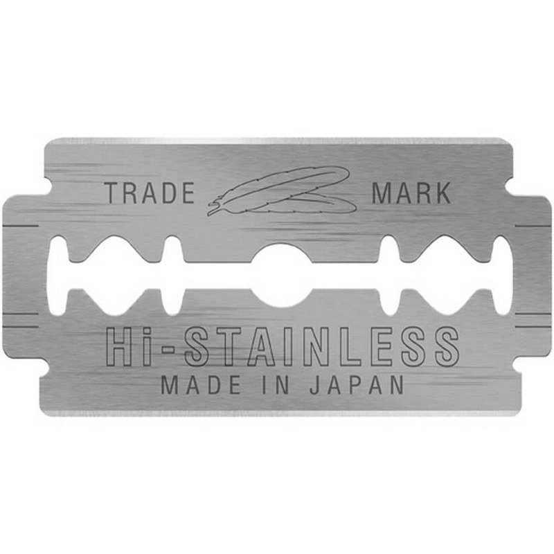 Feather Hi-Stainless Double Edged Blades, 10/Pack - Image 2