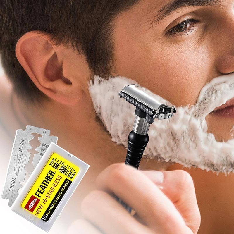 Feather Hi-Stainless Double Edged Blades, 10/Pack - Image 4