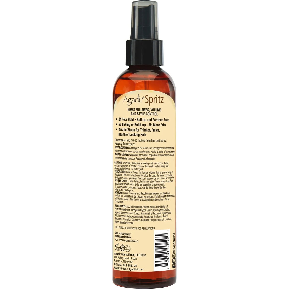 Agadir Argan Oil Spritz Styling & Finishing Spray, 236.6ml - Image 2