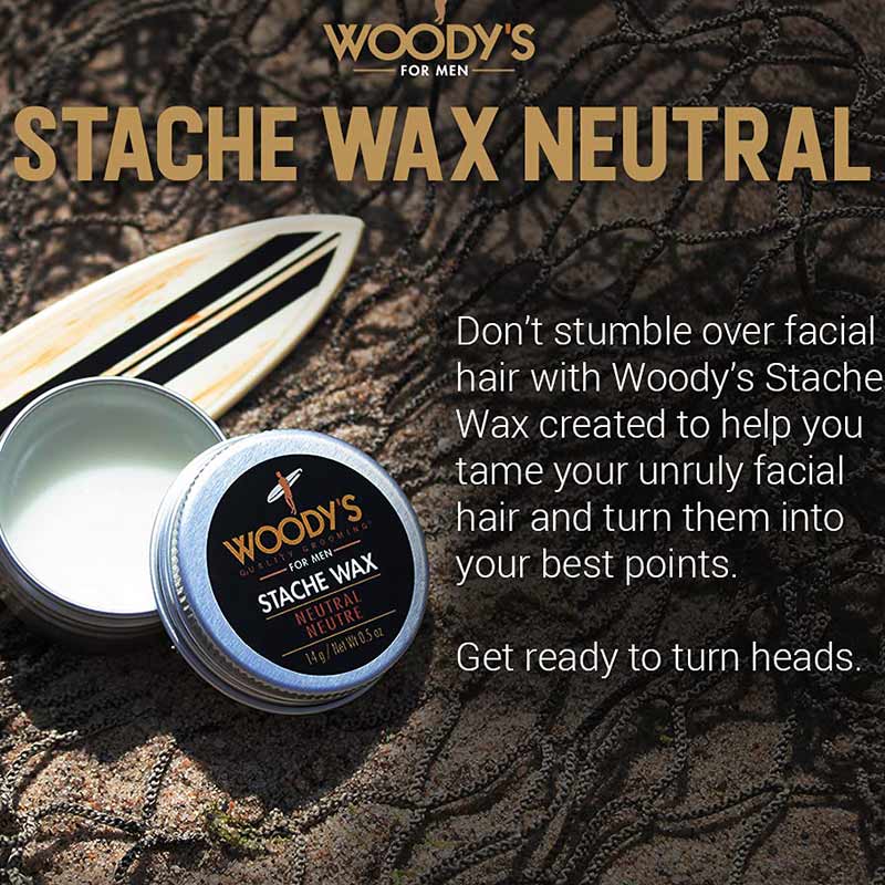 Woody's for Men Stache Wax, 14g - Image 2