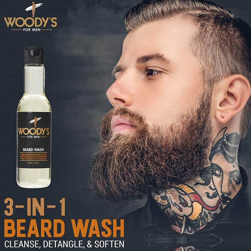 Woody's for Men Beard Wash, 190ml - Image 3