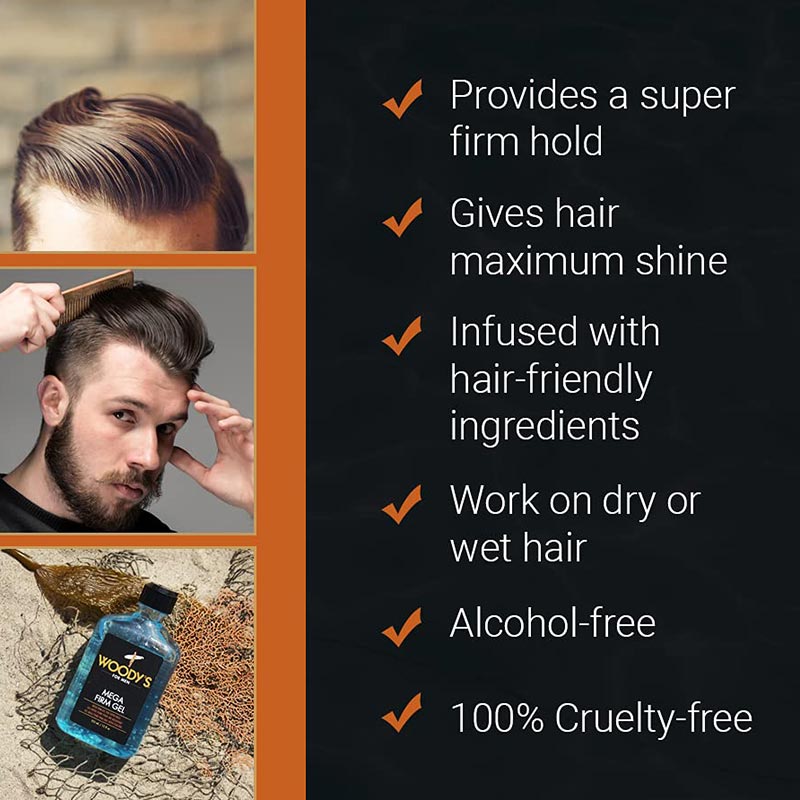 Woody's for Men Mega Firm Gel, 335ml - Image 4