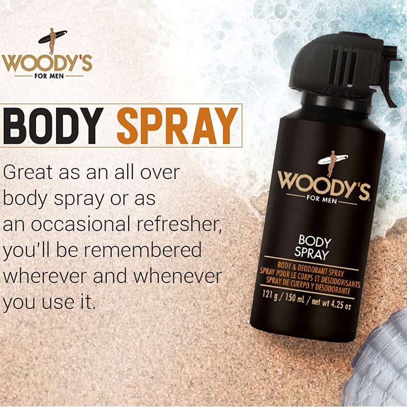 Woody's for Men Love Grenade Body & Laundry Spray, 150ml - Image 2