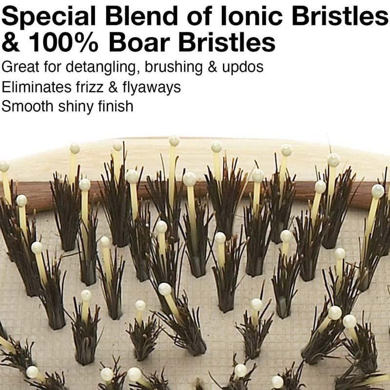 Olivia Garden Healthy Hair Bamboo Paddle & Cushion Brush Collection - Image 4