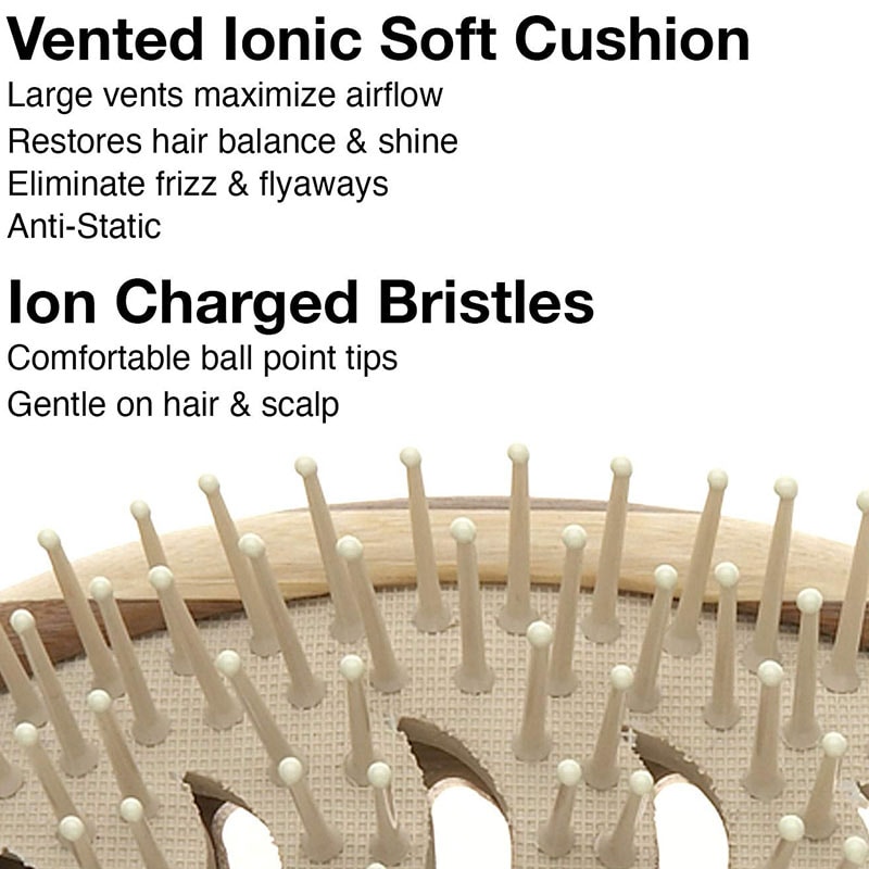 Olivia Garden Healthy Hair Bamboo Paddle & Cushion Brush Collection - Image 5