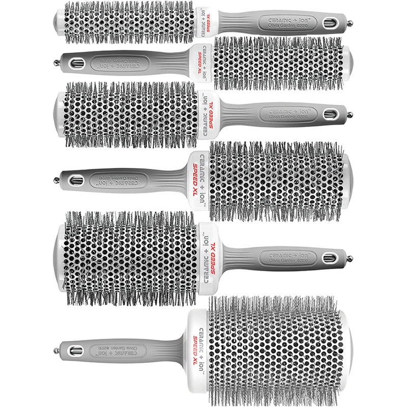 Olivia Garden Ceramic & Ion Speed XL Long Barrel Brush Collection