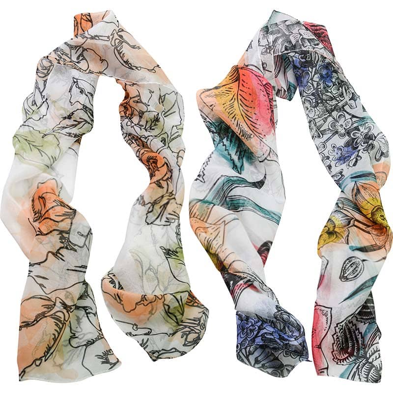 Jaguar Blooms Limited Edition Collection Offset Scissor with Scarf, 5.5 inch - Image 2