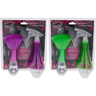 Neck Brush & Water Spray Bottle Combination