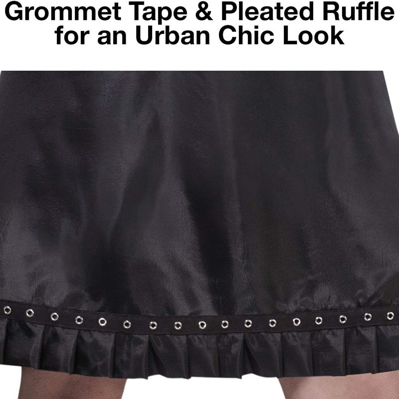 Olivia Garden Urban Chic Black Chemical Cape with Ruffle, Hooks - Image 3