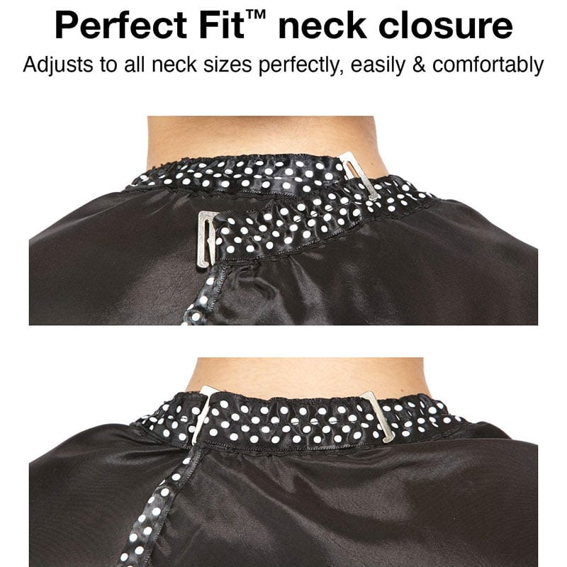 Olivia Garden Boutique All Purpose Cape, Black with Flower - Image 2