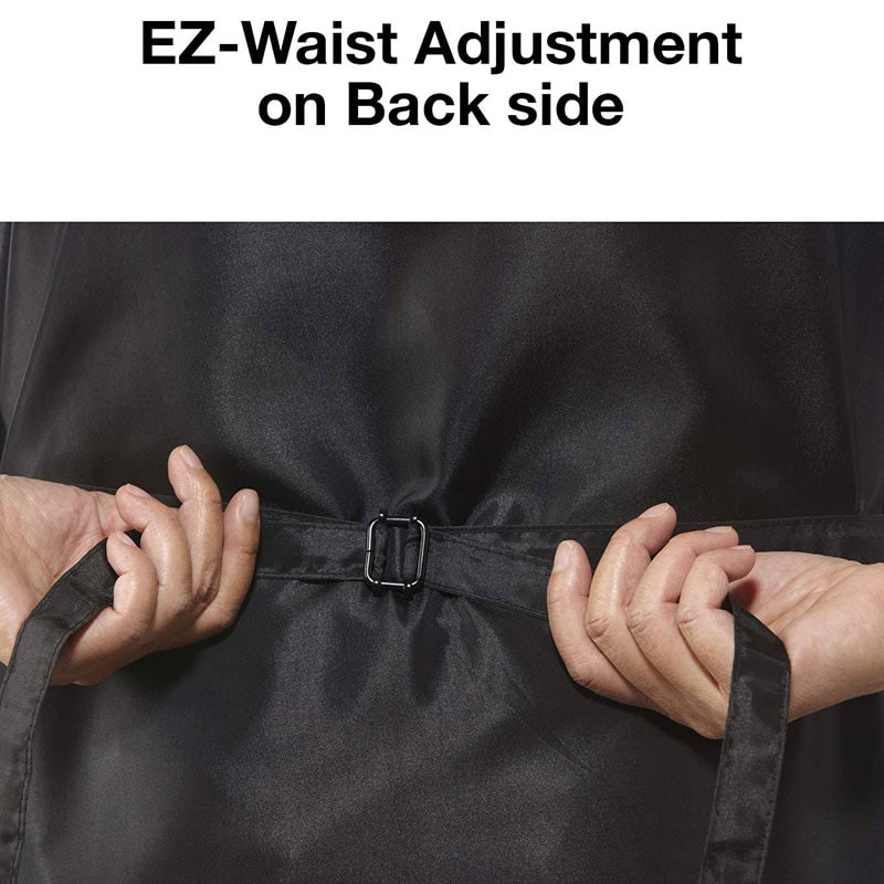 Olivia Garden Boutique All Purpose Vest, Black with Flower, Snap Buttons - Image 2