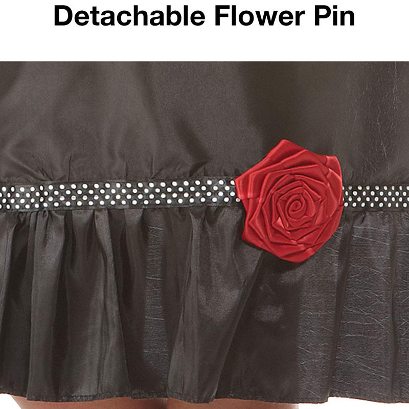 Olivia Garden Boutique All Purpose Gown, Black with Flower - Image 4