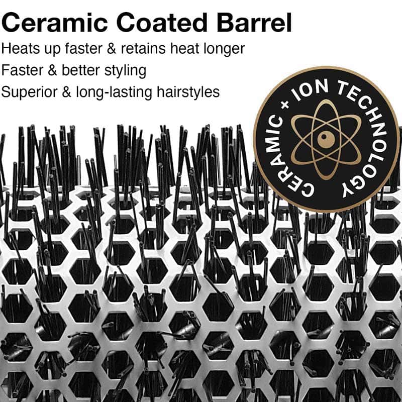 Olivia Garden Ceramic & Ion Thermal Breast Cancer Awareness Paddle Brush - Image 2