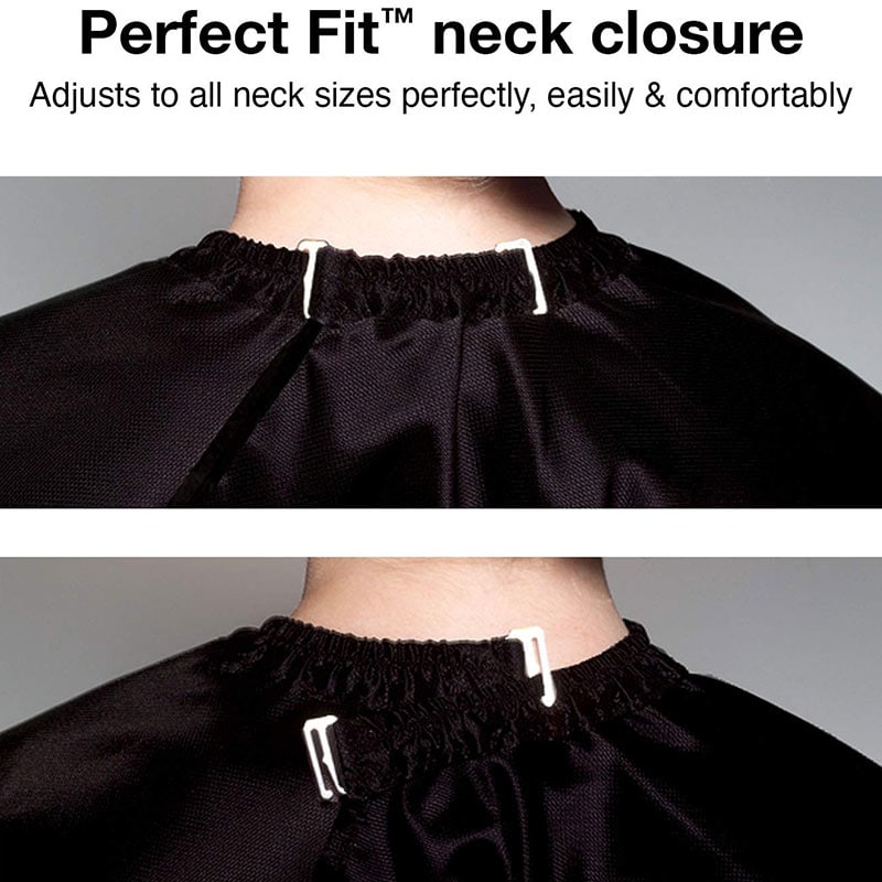 Olivia Garden Prestige Cape, Burgundy, Hooks - Image 3