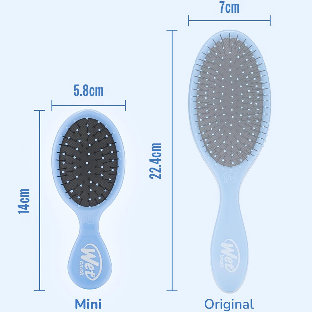 WetBrush Glitter & Go Detangling Kit with Pouch, 2 Brushes & Case - Image 5