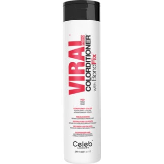 Celeb Luxury Viral Hybrid Toner Colorditioner with BondFix, Red, 244ml