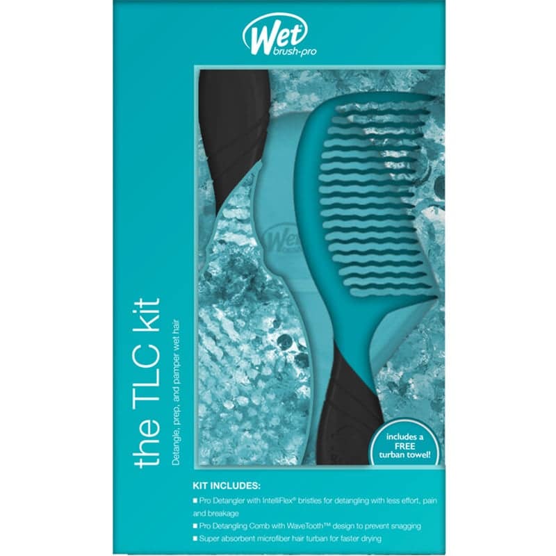 WetBrush Pro Detangler TLC Kit with Turban, Brush, Comb & Towel - Image 3