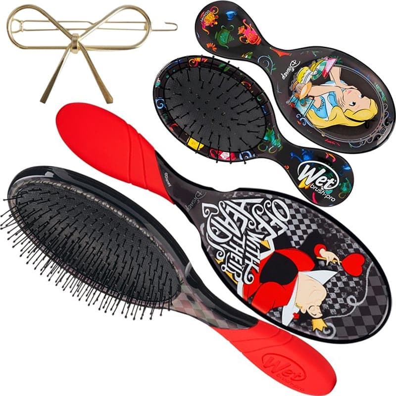 WetBrush Disney Alice In Wonderland & Style Kit, 2 Brushes & Bow