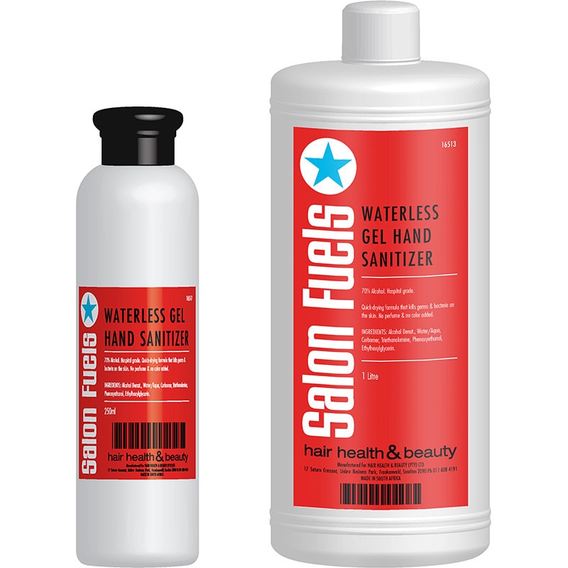 Salon Fuels Waterless Gel Hand Sanitizer, 70% Alcohol