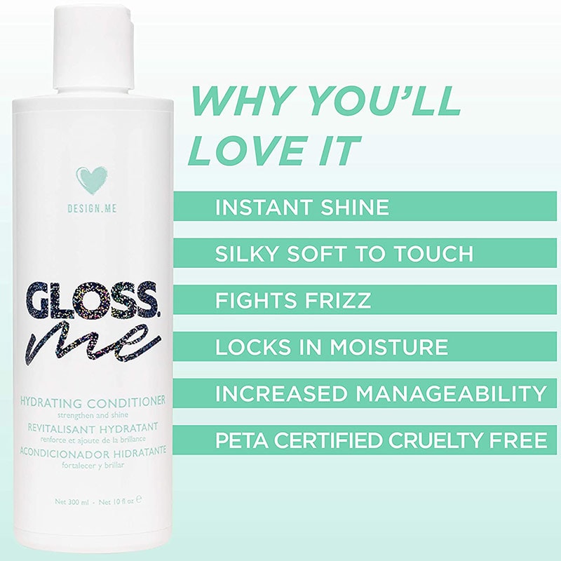 DESIGN.ME GLOSS.ME Hydrating Conditioner, 300ml - Image 10