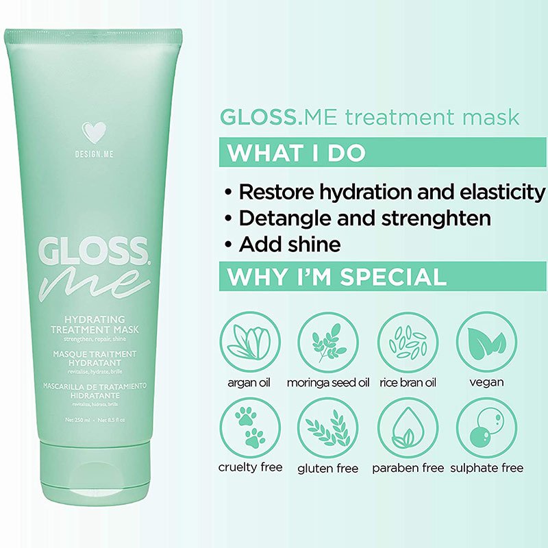 DESIGN.ME GLOSS.ME Hydrating Mask, 250ml - Image 8