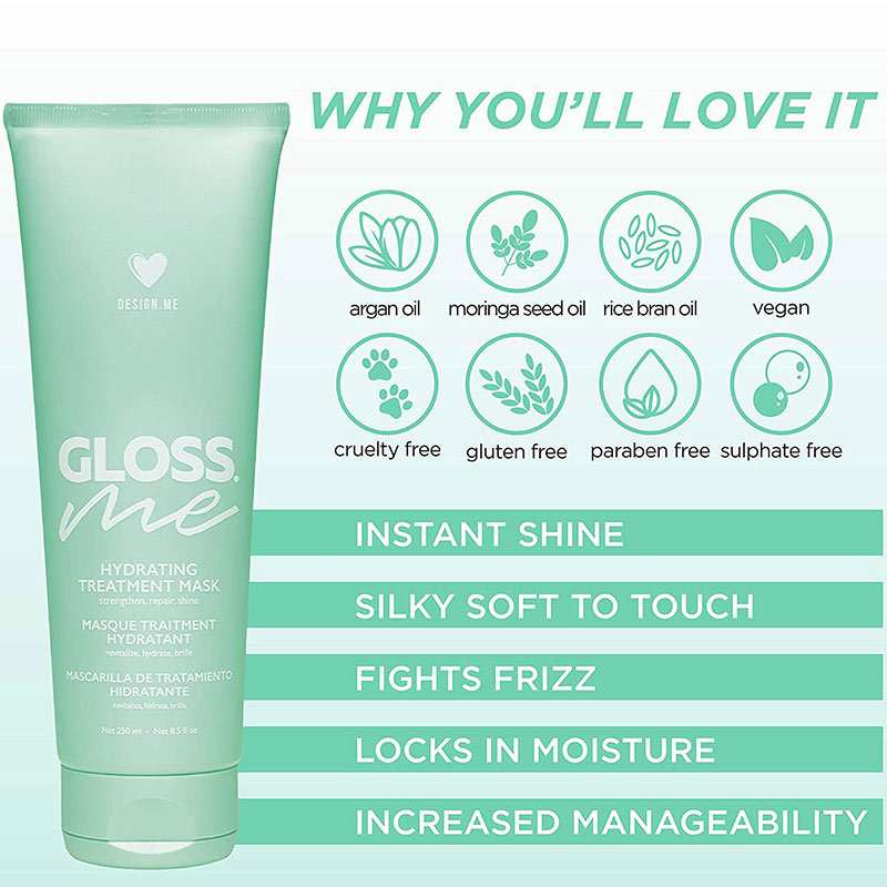 DESIGN.ME GLOSS.ME Hydrating Mask, 250ml - Image 12