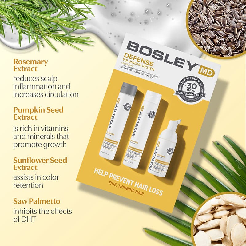 Bosley Defense for Coloured Normal to Fine Hair Starter Pack, 3 Pieces - Image 9