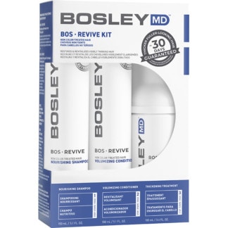 Bosley Revive for Non-Coloured Visibly Thinning Hair Starter Pack, 3 Pieces