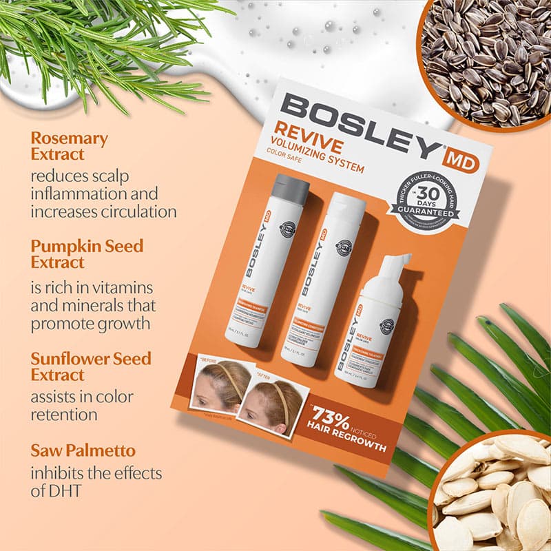 Bosley Revive for Coloured Visibly Thinning Hair Starter Pack, 3 Pieces - Image 9