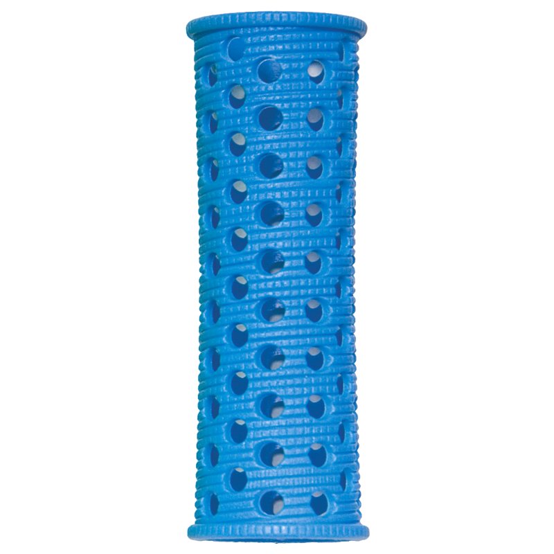 Diane Plastic Mesh Rollers with Pins - 22mm, Blue, 10/Pack