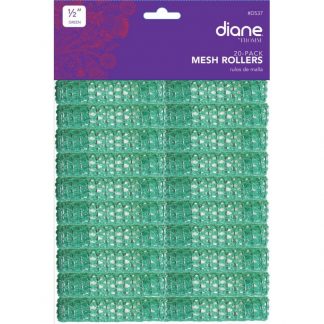 Diane Plastic Wire Mesh Rollers - 13mm, 20/Pack, Green
