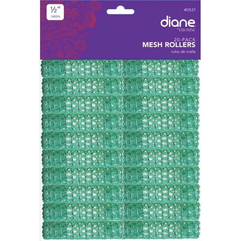 Diane Plastic Wire Mesh Rollers - 13mm, 20/Pack, Green