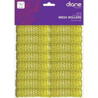 Diane Plastic Wire Mesh Rollers - 18mm, 20/Pack, Yellow