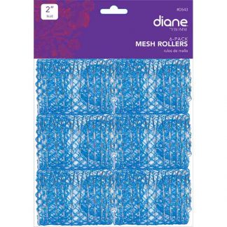 Diane Plastic Wire Mesh Rollers - 51mm, 6/Pack, Blue