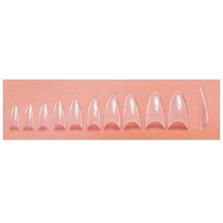 Sina Stiletto Clear Nail Tips, 10 Sizes, 500/Pack