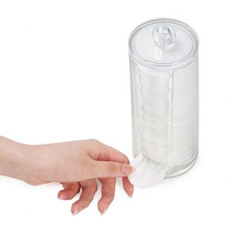 Cotton Dispenser for Round Pads, 7.4 x 17.7cm, Empty