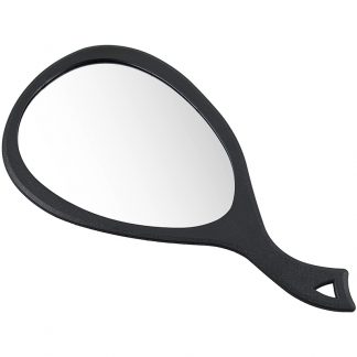 Mirror Oval, Black, 30x21cm