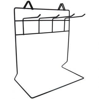 Hairware Stand Brush Wire with 4 Hangers, Black