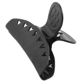 Hair Claw Clips Jaws Vented, Large, Black, 6/Pack