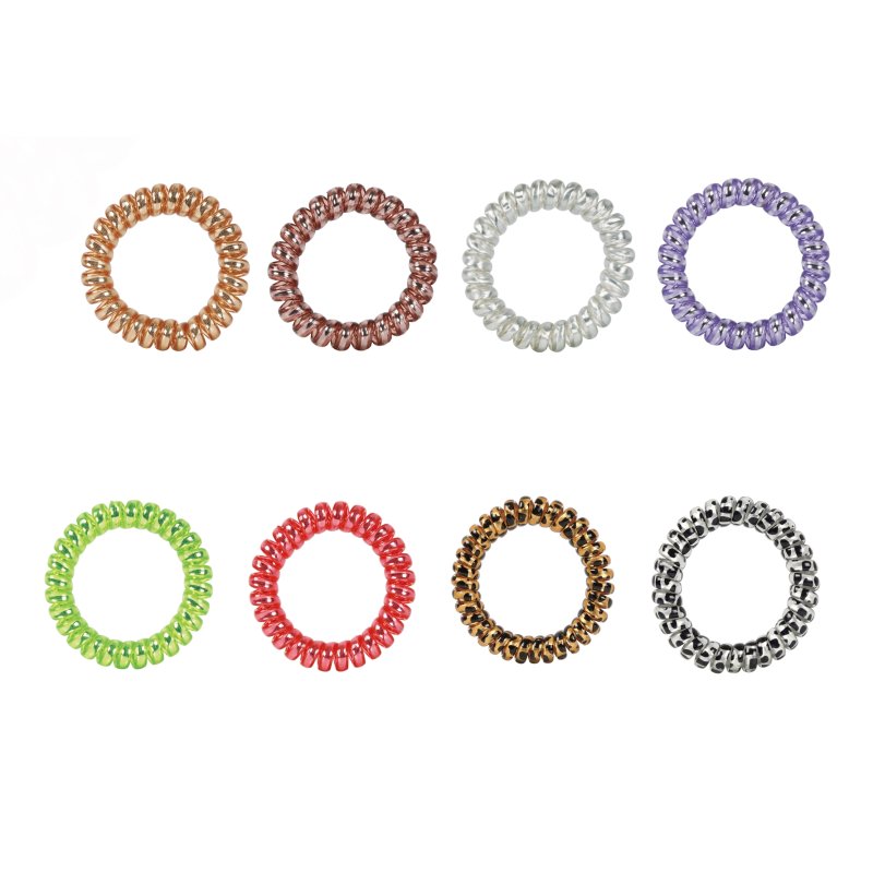 EZ Bobbles Hair Elastic Rings, Assorted Pearlised, 3/Pack - Image 2
