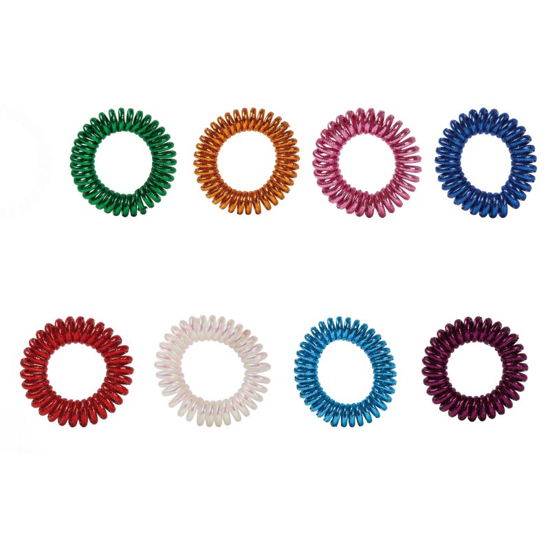 EZ Bobbles Hair Elastic Rings, Assorted Metallic, 3/Pack - Image 2