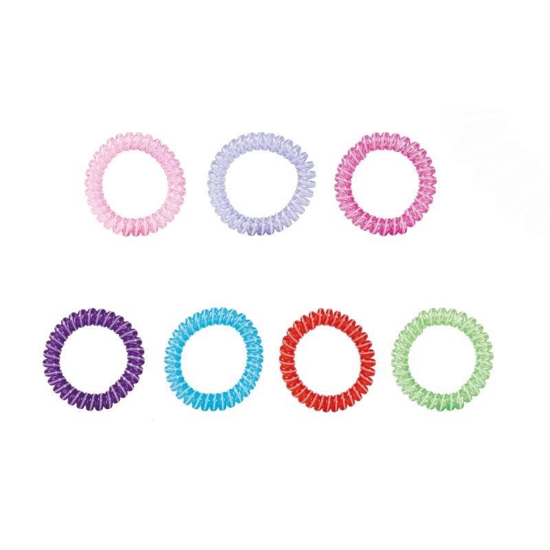 EZ Bobbles Hair Elastic Rings, Assorted Candy Cane, Large, 3/Pack - Image 2