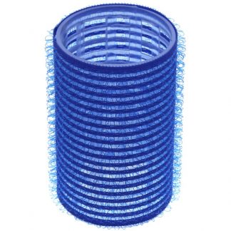 Cling Hook & Loop Hair Perm Curlers - 40mm, Blue, 12/Pack