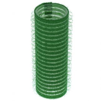 Cling Hook & Loop Hair Perm Curlers - 21mm, Green, 12/Pack