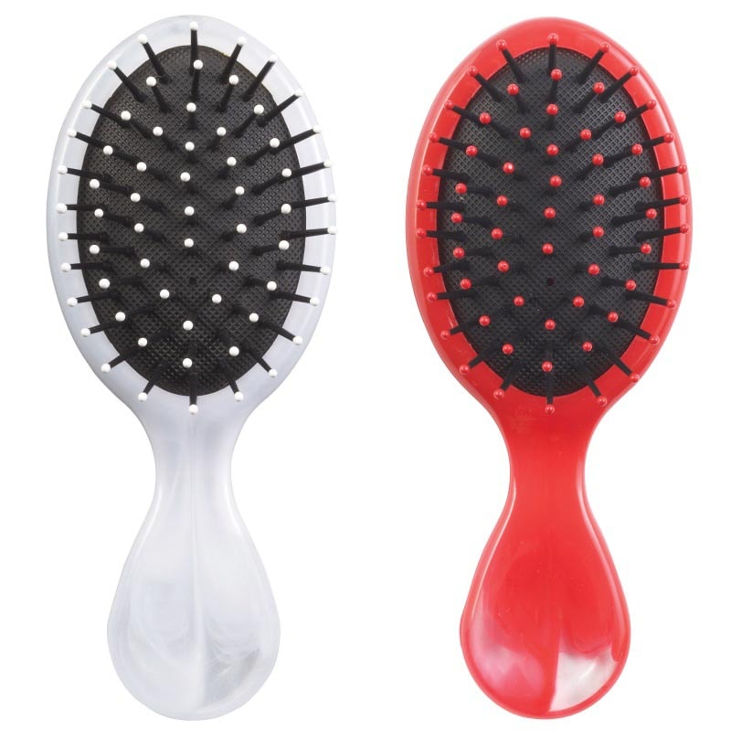 Olivia Garden Holiday Gem Red/White Mini Cushion Brush