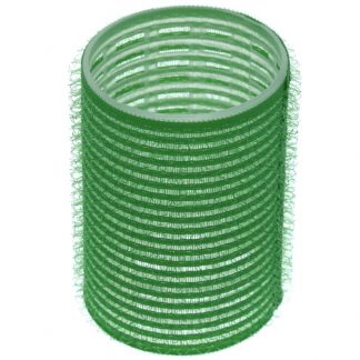 Cling Hook & Loop Hair Perm Curlers - 48mm, Green, 12/Pack