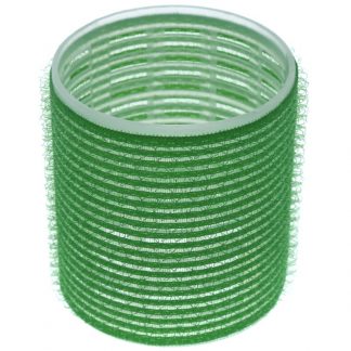 Cling Hook & Loop Hair Perm Curlers - 60mm, Green, 6/Pack