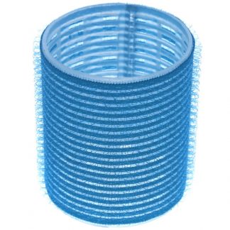 Cling Hook & Loop Hair Perm Curlers - 55mm, Light Blue, 6/Pack